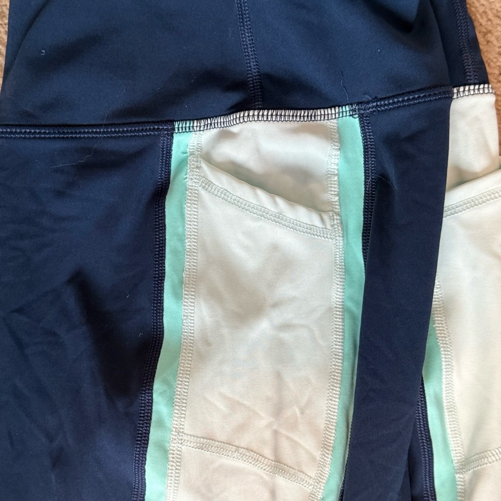 Avia Blue Colorblock High Rise Leggins Size Medium - Picture 10 of 15